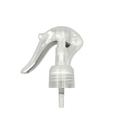Bomba plástica 24/410 do pulverizador do disparador da garrafa transparente 28/410 de 0.35ml com fechamento