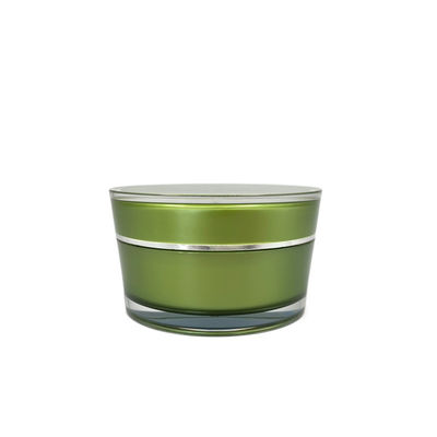 do frasco acrílico vazio redondo luxuoso do creme da forma do chanfro de 15g 30g 50g 75g empacotamento cosmético para o cosmético com tampa