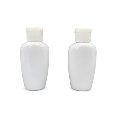 Garrafa plástica 50ml liso da bomba do ANIMAL DE ESTIMAÇÃO do estilo Oblate para impedir o oxigênio com tampão