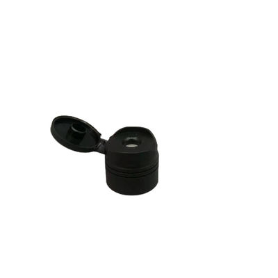 Parte superior Flip Cap de Matt Black Plastic Screw Disc 24/410 de válvula 9.5mm do silicone