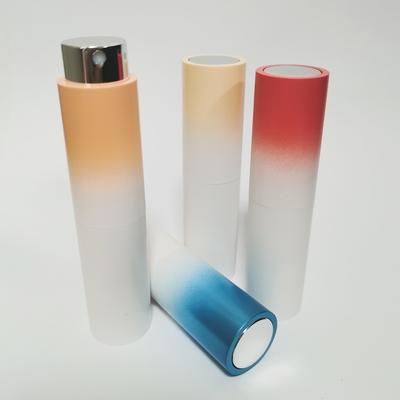 Da garrafa exterior de Shell Gradient Color Glass Inner do ABS 8ML garrafa de perfume recarregável de alta qualidade