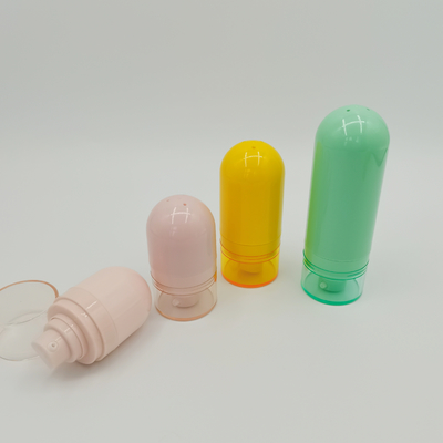 Garrafa mal ventilada bonito invertida da cor 15ml 30ml 50ml de Macaron da garrafa do pulverizador garrafa mal ventilada para cuidados com a pele