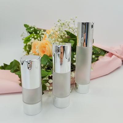 Cor de prata brilhante 15ml do preço de fábrica, 30ml, 50ml Skincare que empacota a garrafa mal ventilada luxuosa 2022
