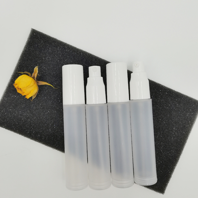 Conjunto de frascos de cosméticos de plástico fosco 5ml 10ml 15ml 50ml 100ml para embalagem de cuidados com a pele