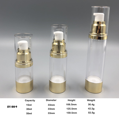 15ml, 30ml, cuidados com a pele 50ml que empacotam a garrafa mal ventilada da bomba
