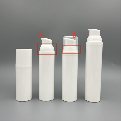 30ml 50ml 75ml 100ml PP agarram na garrafa mal ventilada para o recipiente dos cuidados com a pele