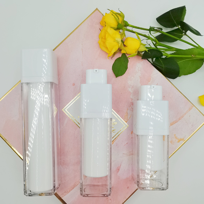 Parede mal ventilada Matte Packaging Bottle de exame de seda do dobro da garrafa 15ml 30ml 50ml do quadrado giratório