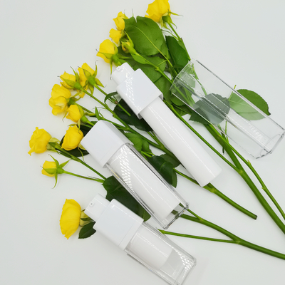 Parede mal ventilada Matte Packaging Bottle de exame de seda do dobro da garrafa 15ml 30ml 50ml do quadrado giratório