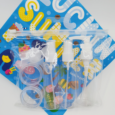 Bomba colher conta-gotas funil personalizado saco de lavagem de PVC para frasco de creme frasco de spray de viagem
