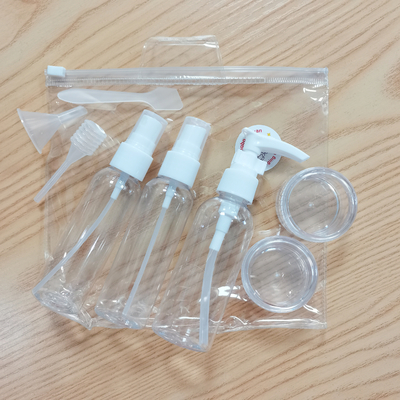 Bomba colher conta-gotas funil personalizado saco de lavagem de PVC para frasco de creme frasco de spray de viagem