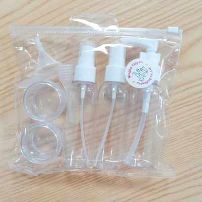 Bomba colher conta-gotas funil personalizado saco de lavagem de PVC para frasco de creme frasco de spray de viagem