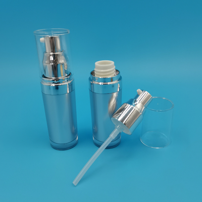 Frasco de loção acrílica de forma redonda PMMA 15ml 30ml 50ml 100ml 120ml