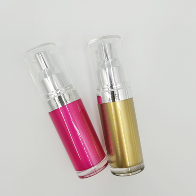 Frasco de loção acrílica de forma redonda PMMA 15ml 30ml 50ml 100ml 120ml