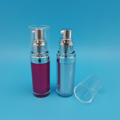 Frasco de loção acrílica de forma redonda PMMA 15ml 30ml 50ml 100ml 120ml