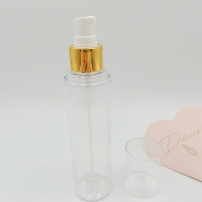 Dispensador de bomba de creme 24/410 PP dourado brilhante tampa de alumínio