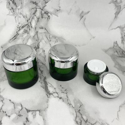 Eco verde 50g de empacotamento cosmético amigável 100g metalizou frascos para produtos dos cuidados com a pele