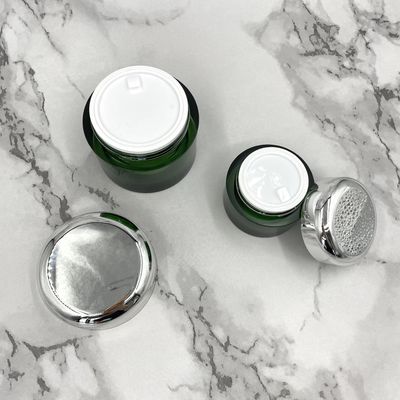 Eco verde 50g de empacotamento cosmético amigável 100g metalizou frascos para produtos dos cuidados com a pele