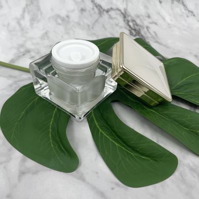 Recipientes de Jade Surface Plastic Cream Jars 30g 50g metalizados para cosméticos