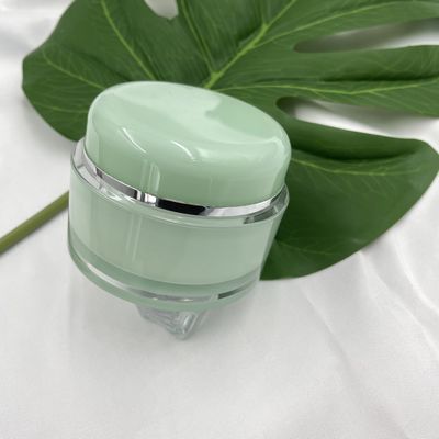 Frascos cosméticos plásticos da prova UV em volta dos recipientes acrílicos 30g 50g para o creme dos cuidados com a pele