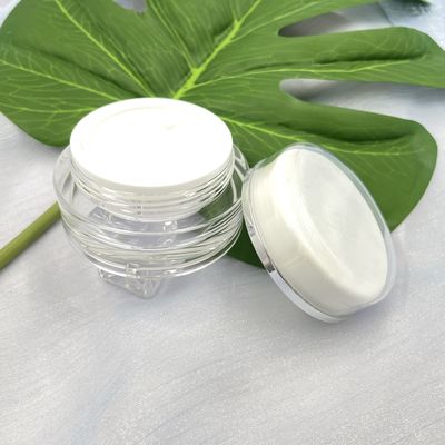 Frascos cosméticos plásticos da prova UV em volta dos recipientes acrílicos 30g 50g para o creme dos cuidados com a pele