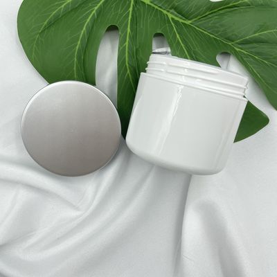 o cosmético 100g plástico branco range o anti impacto dos recipientes vazios para o creme dos TERMAS/esfrega a pasta