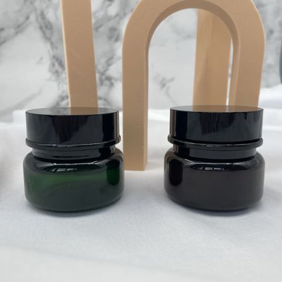 ANIMAL DE ESTIMAÇÃO Amber Plastic Cosmetic Jars 30g 50g em volta da seleção de seda