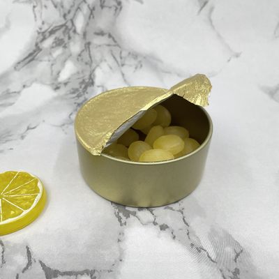 O metal de alumínio de Tin Jars 250ml dos doces enlata com o parafuso em tampas