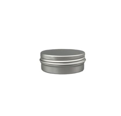 Parte superior de alumínio pequena da torção de 60ml 80ml Tin Jars Round Edge Screw para ceras