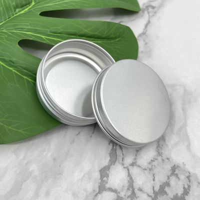Parte superior de alumínio pequena da torção de 60ml 80ml Tin Jars Round Edge Screw para ceras