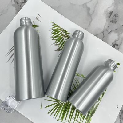 Anti garrafa cosmética de alumínio UV que sela 100ml 150ml com etiqueta