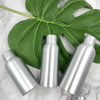 Anti garrafa cosmética de alumínio UV que sela 100ml 150ml com etiqueta