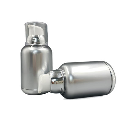 As garrafas mal ventiladas da bomba da torção 80ml 100ml limpam MS Metallized Round Bottom dos PP