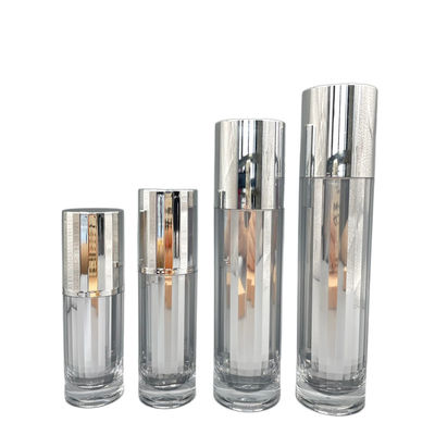 A garrafa cosmética Skincare da bomba da parte alta que empacota 30ml metalizou