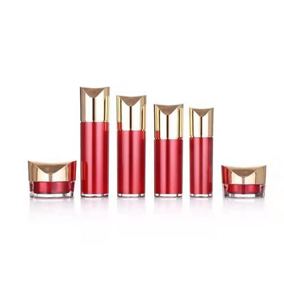 Recipientes cosméticos recarregávéis 80ml 100ml do ouro cosmético especial da garrafa da bomba da forma