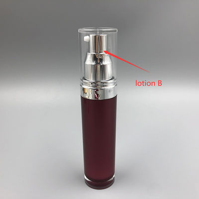 Prova gradual cosmética acrílica do escape do ABS da descoloração da garrafa 15ml da bomba para a loção