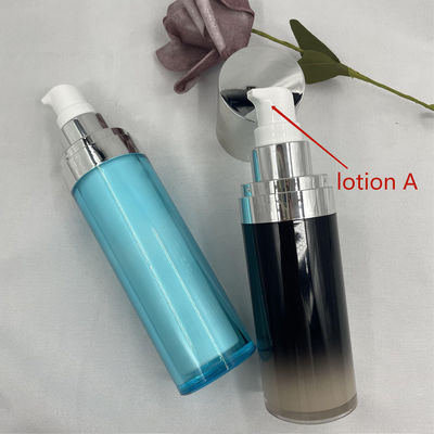 Prova gradual cosmética acrílica do escape do ABS da descoloração da garrafa 15ml da bomba para a loção