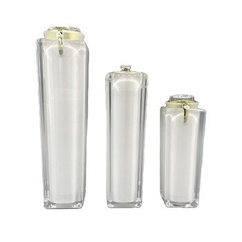 Da garrafa cosmética quadrada da bomba do ABS imprensa de empacotamento 100ml do dedo