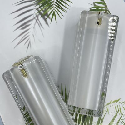 Da garrafa cosmética quadrada da bomba do ABS imprensa de empacotamento 100ml do dedo