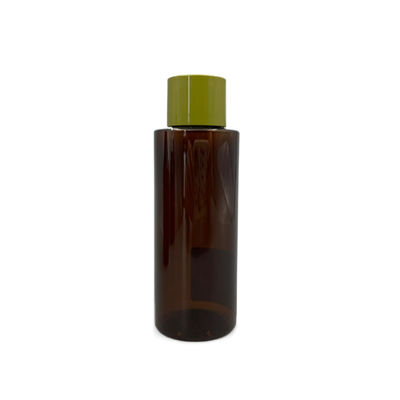 prova UV de empacotamento cosmética do PCR da garrafa ambarina do ANIMAL DE ESTIMAÇÃO 100ml com gaxeta branca