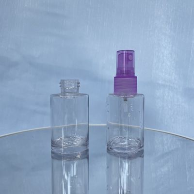Garrafa cosmética clara luxuosa 30ml portátil de PETG Leakproof para o tipo da parte alta