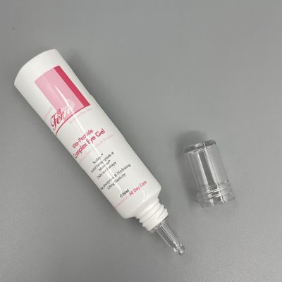 Diâmetro vazio personalizado 25mm do tampão do espaço livre dos tubos 20ml 40ml do aperto da cor para o gel do olho