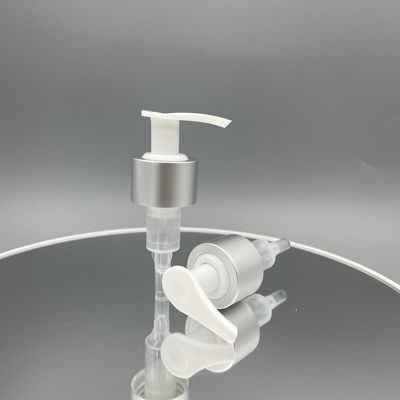 A mola 2CC fora da bomba do distribuidor da loção ensaboa 24/410 28/410 de Matt Silver Aluminum Closure