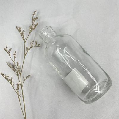 o cosmético de vidro do círculo 120ml engarrafa a cor personalizada para cuidados pessoais