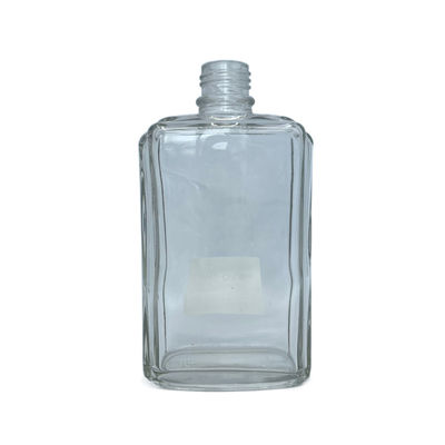 Recipientes de vidro de garrafas do cosmético do quadrado da mercadoria 250ml para produtos dos cuidados com a pele