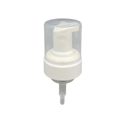 As bombas de formação de espuma do sabão da gaxeta do PE entregam ao Sanitizer 43mm o fechamento 0.68ml tampão transparente