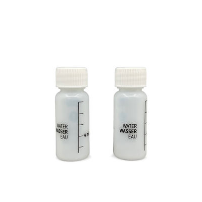 O tampão branco plástico da garrafa 10ml do HDPE pequeno personalizou a cor um uso do tempo para a loção