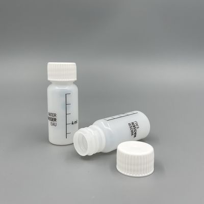 O tampão branco plástico da garrafa 10ml do HDPE pequeno personalizou a cor um uso do tempo para a loção