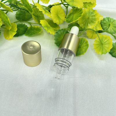 Da dosagem vazia da garrafa de óleo essencial 20ml do ouro conta-gotas líquido de revestimento UV 0.25ml com bulbo