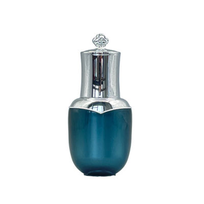 O tampão oval 0.53oz da forma do conta-gotas da garrafa de óleo essencial da flor 15ml metalizou para o cosmético