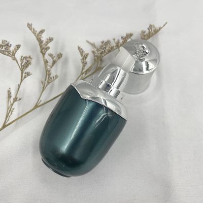 O tampão oval 0.53oz da forma do conta-gotas da garrafa de óleo essencial da flor 15ml metalizou para o cosmético